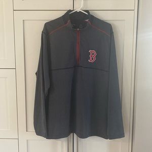 Antigua MLB Quarter Zip Sweater - Boston Red Sox
